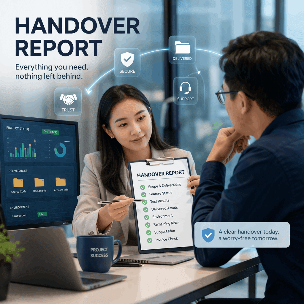 Handover Report nên có những gì để người mua phần mềm không bị bỏ rơi