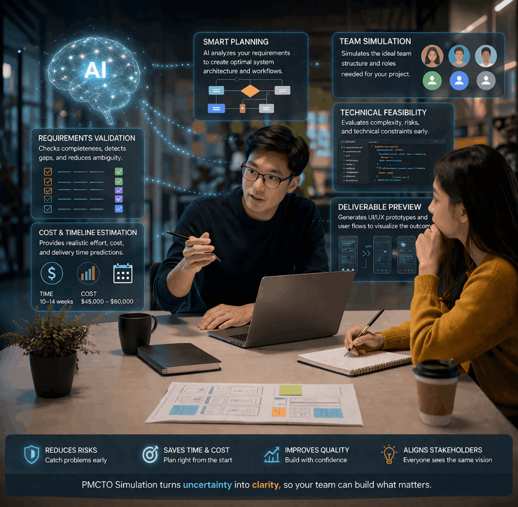 PM/CTO giả lập có vai trò gì trong AI Tạo Phần Mềm?