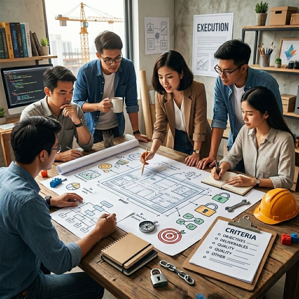 Cấu trúc của một bản brief đủ tốt để đưa sang thi công